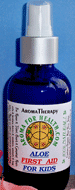 Organic Aloe Vera First Aid Spray for Kids